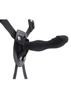 Черный страпон Rumpy-pumpy Strap-On (15 см)