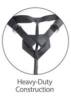 Страпон-система с телесной насадкой 11" Two Cocks One Hole Hollow Strap-On Suspender System (30,5 см)