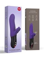 Фиолетовый пульсатор с клиторальным лепестком Bi Stronic Fusion (21,5 см)