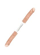 Телесный двусторонний фаллоимитатор из 2 частей The D Double D 16" (40,6 см)