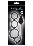 Анальная пробка Renegade 3 Ring Circus Small с эрекционными кольцами