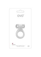 Эрекционное кольцо белое OVO B1
