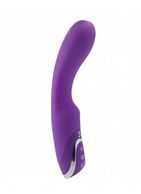 Фиолетовый перезаряжаемый вибратор Rechargeable G-Lover (21 см)