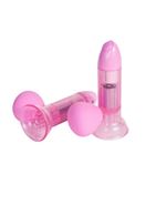 Розовые виброприсоски-стимуляторы для сосков Vibrating Nipple Pumps