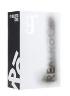 Чёрный фаллоимитатор Realistic Cock 9 With Scrotum - 23,5 см.
