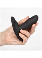 Черный массажер простаты с пультом-браслетом Eclipse Wristband Remote Pulsing Probe (11,5 см)