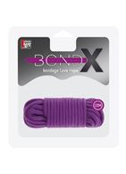 Фиолетовая хлопковая веревка BONDX - LOVE ROPE 10M (10 м)