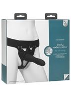 Черный полый страпон с креплением Body Extensions BE Strong (19,05 см)