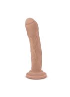 Телесный фаллоимитатор с полузакрытой головкой Foreplay - 19,8 см.