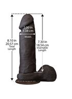 Темнокожий фаллоимитатор The Realistic Cock ULTRASKYN (20,57см)