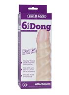 Рельефная насадка для трусиков Harness Vac-U-Lock 6" Raging hard-On Dong (14,7 см)