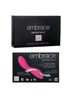 Розовый вибратор EMBRACE BELOVED WAND - 20 см.