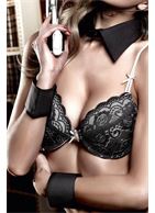 Черный воротничок с манжетами Accessoires
