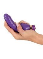 Фиолетовый вибратор Minivibrator с шипиками (16 см)