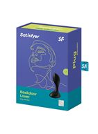 Чёрный вибромассажёр простаты Satisfyer Backdoor Lover (14 см)