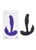 Черный стимулятор простаты Anal Pleasure Dual Vibrating Prostate Stimulator - 13,5 см.