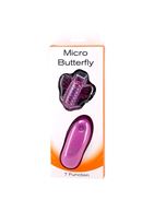 Лиловый клиторальный стимулятор MICRO BUTTERFLY в виде бабочки