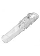 Удлиняющая насадка Thick Stick Clear Textured Penis Extender (17,8 см)