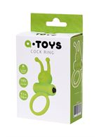 Зеленое эрекционное виброкольцо на пенис Cock Ring
