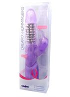 Вибратор с клиторальным стимулятором Premium Range Dream7 Hummingbird - 12 см.