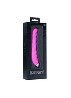 Розовый вибромассажер Infinity Textured Rechargeable G-Spot Vibrator - 17 см.