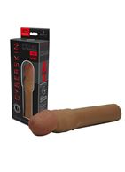 Бежевая насадка-удлинитель CyberSkin 4 inch Xtra Thick Transformer Penis Extension Dark
