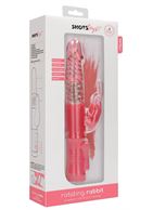 Розовый вибратор кролик Rotating Rabbit (23 см)
