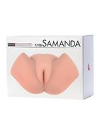 Реалистичный мастурбатор-полуторс Samanda с вагиной и анусом