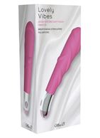 Розовый вибростимулятор для G-точки G-PLEASURE STYM SILICONE - 12,5 см.