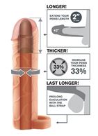 Телесная насадка с кольцом Perfect 2" Extension with Ball Strap (19 см)