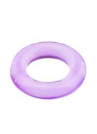 Фиолетовое эрекционное кольцо BASICX TPR COCKRING PURPLE 1INCH