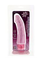 Розовый вибратор реалистичной формы JELLY JOY SWEET SENSATIONS - 16,5 см.