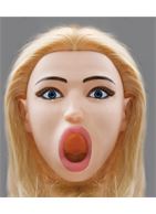 Надувная секс-кукла Kaydens Deep Throat с вибрацией и реалистичными вставками из CyberSkin®