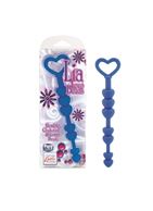 Синие анальные бусы LIA LOVE BEADS (17,8 см)