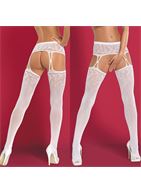 Чулки Garter с поясом и цветочным рисунком