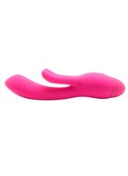Розовый вибратор INDULGENCE Frolic Bunny (18,5 см)