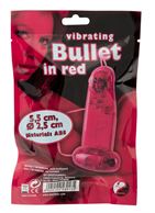 Красное виброяичко с пультом Bullet in Red