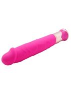 Ярко-розовый вибратор ECSTASY Deluxe Rowdy Dong (21,5 см)
