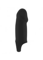 Чёрная насадка Stretchy Thick Penis Extension No.37 