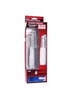 Прозрачная насадка с массажными точками Size Matters - 14 см.