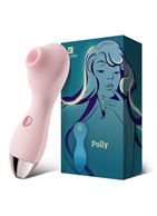 Нежно-розовый мембранный стимулятор клитора Polly (13,3 см)