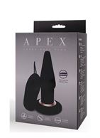 Чёрная анальная вибровтулка APEX BUTT PLUG LARGE (15 см)