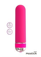 Розовый нереалистичный мини-вибратор Mastick Mini (13 см)
