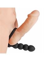 Насадка для двойного проникновения Double Fun Cock Ring with Double Penetration Vibe