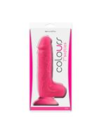 Розовый фаллоимитатор Colours 7 Softies (20,3 см)