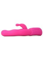Розовый хай-тек вибромассажер iVibe Select iRabbit - 26 см.
