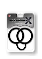 Чёрные силиконовые наручники BONDX SILICONE CUFFS