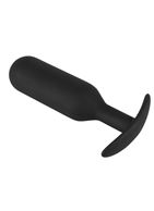 Черная анальная пробка с утяжелением Anal Trainer Large (17,5 см)
