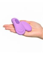 Фиолетовый компактный вибростимулятор Remote Silicone Please-Her