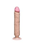 Телесный вибратор-реалистик The Realistic Cock Without Balls Vibrating 10” (29,2 см)